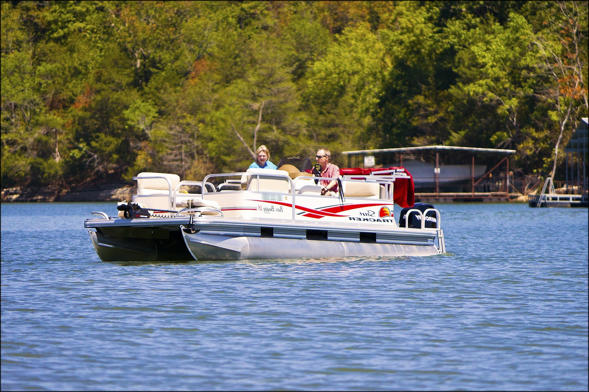 Relax on a pontoon